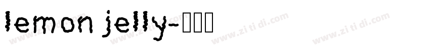 lemon jelly字体转换